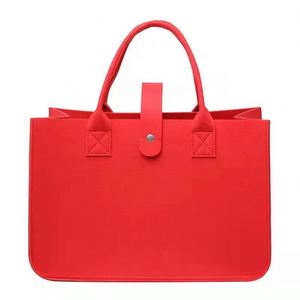 Bolso de Mano Nuevo al por Mayor de Fábrica, Bolso de Mano para Mujer, Gran Capacidad, Moda, Botón, Compras, Tela de Fieltro - Product Image 4