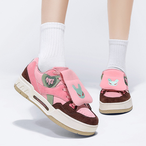 Nuevos Zapatos deportivos De plataforma para <span class=keywords><strong>Mujer</strong></span>, zapatillas De deporte gruesas informales De Primavera, zapatos De correr con plataforma De cuero Artificial, Zapatos De <span class=keywords><strong>Mujer</strong></span> - Product Image 3