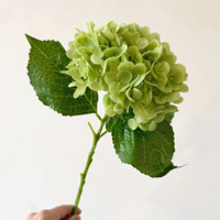 Bunga Hydrangea Buatan dari Lateks Realistis Berkualitas Tinggi 176 Buah Buatan Tangan untuk Dekorasi Hotel, Pernikahan, Rumah, Pesta Wisuda