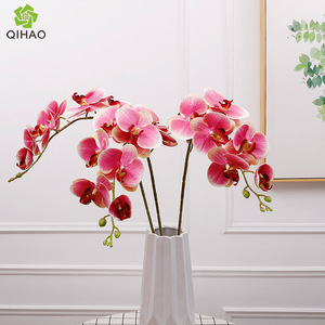 ดอกกล้วยไม้พลาสติก 3 มิติ 9 หัว ขนาดเล็ก ดอกไม้ประดิษฐ์ สมจริงสูง ตกแต่งบ้าน - Product Image 4