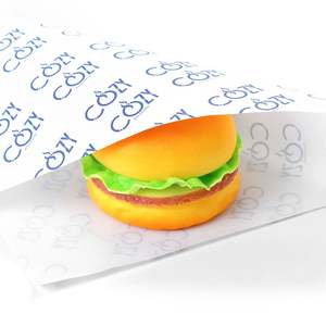 Empaque de Grado Alimenticio a Prueba de Grasa Impreso con Logotipo Personalizado de una Sola Cara para Pizza, Hamburguesas, Sándwiches, Pan - Reciclable y Ecológico - Product Image 5