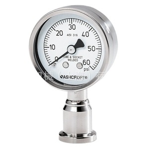 Manómetro Sanitario de Diafragma de Acero Inoxidable Ashcroft 1032, 6 Bar Psi, Conexión Radial/Axial - Product Image 3