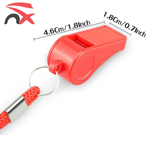 Toptan özel plastik spor antrenör düdük net ses islık referans düdük kordon ve anahtarlık halkaları ile - Product Image 5