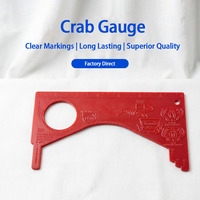 Jauge de mesure multi-usages pour fruits de mer, résistante à la corrosion, avec échelle graduée, outil de mesure pour crabe, crevettes, palourdes, accessoire de pêche