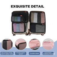 Vente en gros Personnaliser Voyage Bagages Organisateur Sac Ensemble 5PCS Sac de Rangement Vêtements Sous-Vêtements Emballage Cube Ensemble