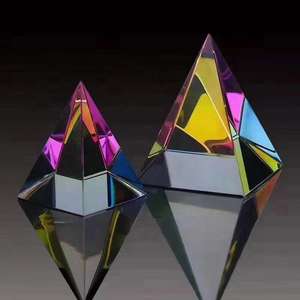 Wholesale Egypt Colorful Glass Crystal Pyramid <b>Prisms</b> with Screw for Photography - Product Image 1