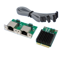 Kartu Jaringan Industri Server Gigabit Dual Port Mini PCI-Express ST7543 Tersedia