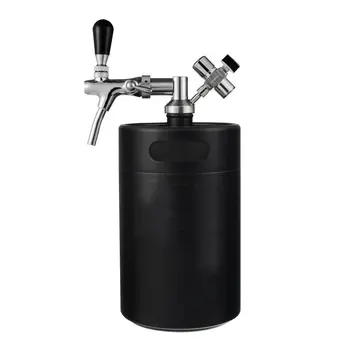 Thép Không Gỉ Bia Dispenser 5L Refillable Mini Keg Với Tap