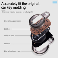 Accessoires de clé de voiture Étui universel de haute qualité en alliage de zinc pour clé de voiture Télécommande Smart Key Fob Shell Case Cover For MINI