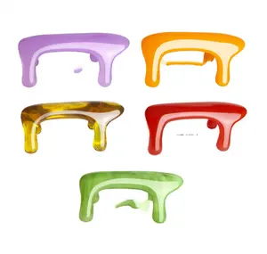 Resin Amber Color Deep Tissue Triggers Point Back Massage Tool Quad Support Acupressure Massage tools