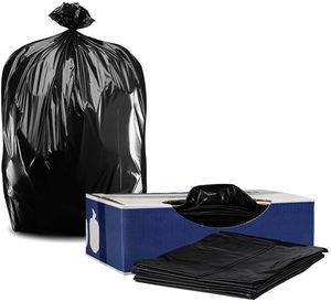 Thick Clear Heavy Duty Garbage Bags, 38 x 58 Inch Disposable Trash Can Liners, 100 <b>Pack</b> Ideal for Recycling, Kitchen, Contractor - Product Image 1