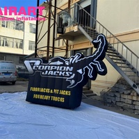 Le plus audacieux affichage de votre marque : Mur gonflable Scorpion, Ballon publicitaire gonflable avec logo noir