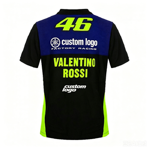 เสื้อโปโลแข่งรถคุณภาพสูงแบบขายส่ง พิมพ์โลโก้สปอนเซอร์แบบซับลิเมชั่นเต็มตัว ระบายอากาศได้ดี สำหรับทีมแข่งรถและสวมใส่ลำลอง - Product Image 4