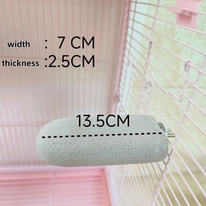 Plataforma de Piedra Pómez Lavable y Antideslizante para Loros, Percha de Piedra Volcánica Natural para Pulir Uñas y Picos de Aves, Accesorio para Jaulas de Aves - Product Image 4
