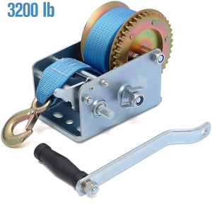 XINQI 3200lbs טרקטורונים סירת כננת רצועה עם וו-Heavy Duty יד כננת כננת-הטוב ביותר סירת קרוואן כננת - Product Image 2
