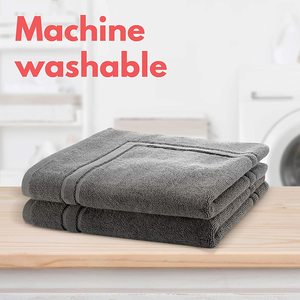 100% coton hôtel <span class=keywords><strong>tapis</strong></span> de bain séchage rapide absorbant l'eau pied serviette moderne solide Design luxe salle de bain <span class=keywords><strong>tapis</strong></span> de sol en gros - Product Image 3