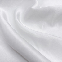 GCW-2012 SATIN-12 En stock, vente en gros, tissu satiné blanc brillant en polyester pour doublures de robes de mariée et vêtements