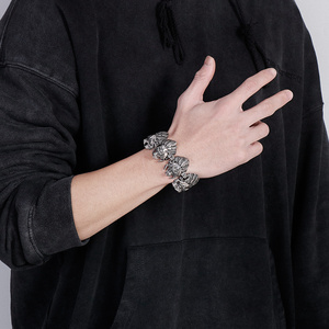 KALEN <span class=keywords><strong>Superman</strong></span> Punk Liên Kết Vòng Đeo Tay Người Đàn Ông Cá Nhân Vòng Tay Quyến Rũ Trang Sức Tình Bạn - Product Image 5