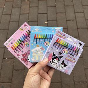 Crayons en tissu non tissé ou PP 12 couleurs pour enfants de l'école primaire et de la maternelle, petits cadeaux, <span class=keywords><strong>dessin</strong></span> graffiti 10 cm - Product Image 1