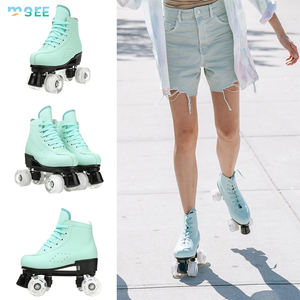 Semadeore prezzo di fabbrica all'ingrosso PU Flash ruote classici <span class=keywords><strong>pattini</strong></span> <span class=keywords><strong>a</strong></span> <span class=keywords><strong>rotelle</strong></span> professionali doppio due <span class=keywords><strong>fila</strong></span> <span class=keywords><strong>pattini</strong></span> <span class=keywords><strong>a</strong></span> <span class=keywords><strong>rotelle</strong></span> Quad - Product Image 5