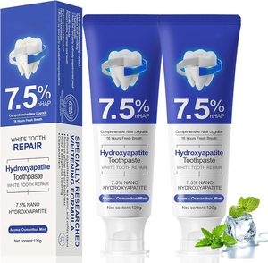 7.5% Nano Hydroxyapatite <b>Toothpaste</b> Whitening Enamel Repair Fluoride Free Sensitive Teeth Fresh Breath Mint 120g - Product Image 5