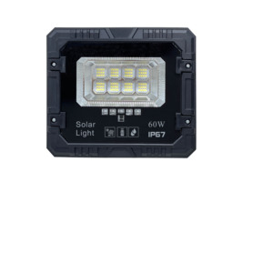 Projecteur LED solaire 300W IP65 Lumière du jour 5000K COB Corps en aluminium Montage en surface Éclairage extérieur de jardin Certifié CE Télécommande - Product Image 4