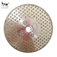 Disque à lamelles diamanté brasé sous vide LITTLE ANT M14 de 115 mm, qualité industrielle, pour le marbre, la porcelaine et les carreaux