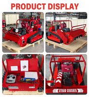 Tondeuse à fléaux télécommandée robuste Koop/Yanmar Diesel RC Crawler pour ferme, 192CC, 24V, 800mm, pour couper l'herbe