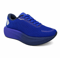 Zapatillas Deportivas Personalizadas con Logotipo, Degradado Ombre Azul, Morado y Verde Menta, Transpirables, con Suela Gruesa, Ligeras
