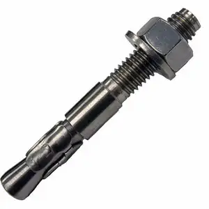 YH Custom M6 M8 M10 M16 M24 Stainless Steel Concrete Hex Through Bolt And Nuts Drywall Expansion Wedge Anchor