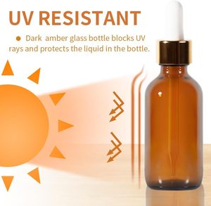 Botellas de Vidrio Cuadradas Planas de 20 ml para Aceites Esenciales y Sueros para el Cuidado de la Piel, con Gotero y Estampado en Caliente - Product Image 4