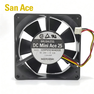SANYO DENKI San Ace 109P0924H4D08 92*92*25mm 24V DC 0.12A Server and Telecom Equipment Axial Cooling <b>Fan</b> - Product Image 1