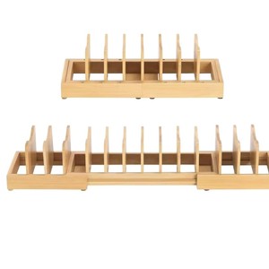 Wooden Tabletop <b>Hat</b> Rack Extendable Baseball Cap Holder <b>Hat</b> Storage Desktop Organization <b>Standing</b> Type Natural Wood Color - Product Image 3