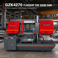 Scie à ruban automatique CNC GZK4270 de 700 mm pour métaux lourds avec variateur de fréquence