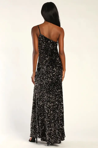 Abito <span class=keywords><strong>lungo</strong></span> <span class=keywords><strong>in</strong></span> <span class=keywords><strong>velluto</strong></span> <span class=keywords><strong>con</strong></span> paillettes abiti da sera a sirena di lusso abito <span class=keywords><strong>lungo</strong></span> da cerimonia <span class=keywords><strong>con</strong></span> <span class=keywords><strong>spacco</strong></span> a fessura piccola - Product Image 4