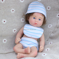 Poupées Reborn Littlerslove en Silicone Unisexe Corps Entier 6 Pouces Miniature Réaliste Poupée de Mode en Silicone Solide Mini Jouet Ouvert