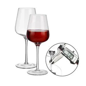 Samlife toptan klasik lüks Ultra ince uzun kök kristal cam şarap kadehler