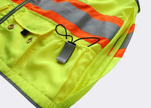 Chaleco de Seguridad Reflectante con Logotipo Personalizado, Certificado ANSI Clase 1 EN 20471, Tallas S-4XL, para Uso en Seguridad y Construcción - Product Image 4