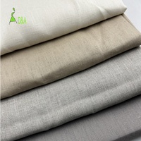 Kain Linen Murni Berkualitas Tinggi Berat Sedang 14*14 100% Linen untuk Pakaian Siap Kirim