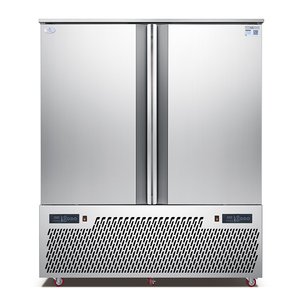 Congélateur électrique grande capacité 30 plateaux Congélation des aliments Congélateur vertical en acier inoxydable Congélateur à choc 2 portes - Product Image 3