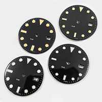 Cadran noir brillant SUB Date, pièce 16610LV 16610LN, avec mouvement 3135