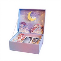 Boîtes rigides personnalisées de marque premium imprimées avec des dessins animés (papier couché) Fermeture magnétique Recyclables Articles de papeterie Jouets Coffrets cadeaux pour enfants