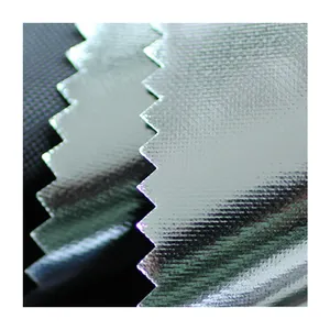 300D Black Silver Oxford Fabric Silver Lamination Reflective Polyester Fabric Cover Silver Fabric For Tent/Car Seat