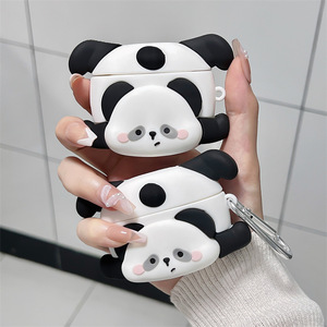 Étui pour écouteurs sans fil Pro 2e génération, motif <span class=keywords><strong>panda</strong></span> géant mignon à l'envers, compatible avec les générations 1/2/3 - Product Image 1