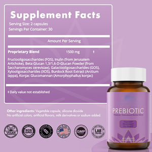 Органические пребиотические капсулы для здоровья кишечника - Product Image 2