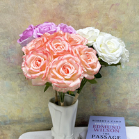 Fleurs artificielles en corail rose en gros, pour la décoration intérieure
