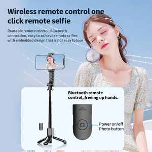 Nieuwe K25 Mini Selfie Stick Universele Statief Voor Mobiele Telefoons Draagbare Reizen Vlog Live Streaming Camera Selfie Met Led Licht - Product Image 3