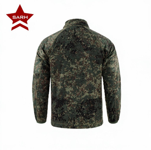 Veste d'extérieur en polaire camouflage pour homme <span class=keywords><strong>SARH</strong></span> - Fermeture éclair en toile pour l'hiver, coupe-vent, service OEM - Product Image 6