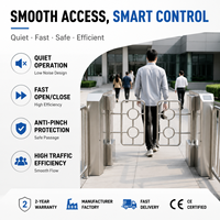 Portillon pivotant anti-pincement RFID en acier inoxydable 304 de haute qualité, vente chaude