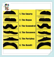 Murah Mo Vember Wajah Terkenal Besar Warna Hitam Lucu HPC-0347 Kumis Palsu